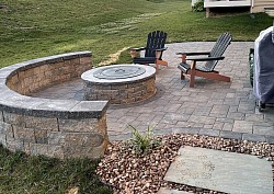 Patio Sitting Wall Fire Pit